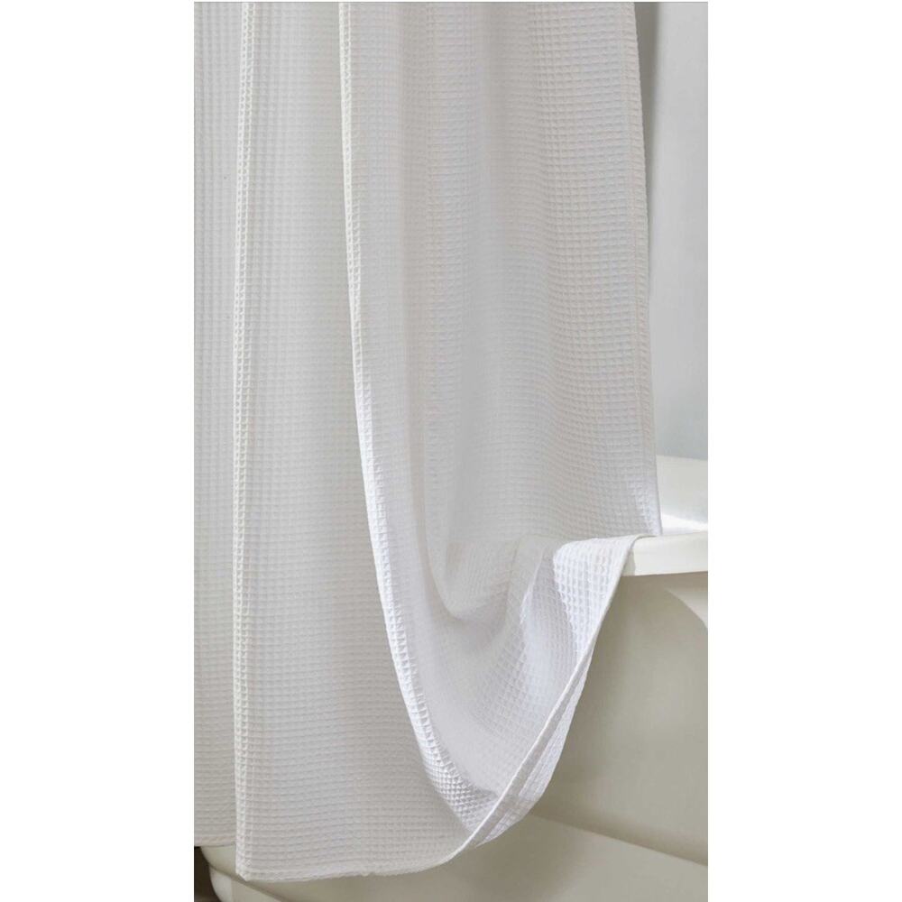 Calvin Klein Waffle Weave Shower Curtain NEW $50